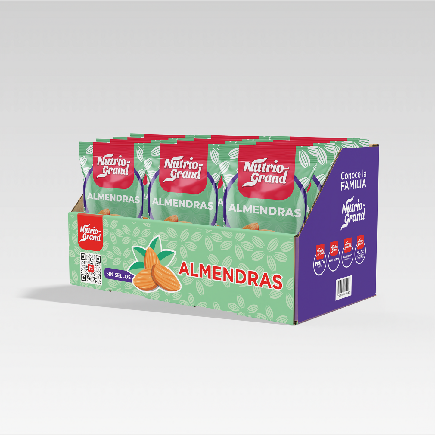 Nutrio-Grand Almendras (12 pzas)